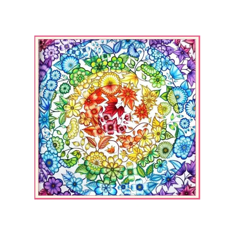 Relieve Stress For Adult Painting Drawing Book 24 Pages Mandalas Kill Time English colouring books