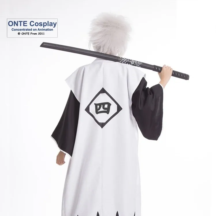 Cosplay&Ware [7]Anime Bleach Cosplay Costumes Capes 1st To 11th 12th 13th Division Captains Cloaks With Sleeve Coat Halloween -Cosplay&Ware anime Shop