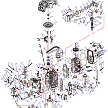 elactric Пусковой двигатель части для hidea HDF15, 4-тактный 15HP