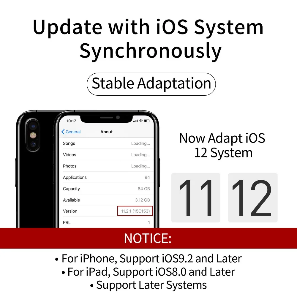 Устройство для чтения SD карт OTG адаптер кабель iPhone 6 7 8 X Plus iPad iOS от 9 до 12 Импорт
