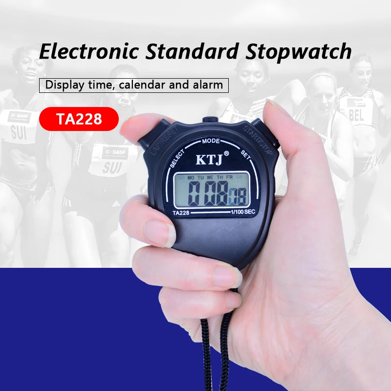 Multi Function Digital Professional Handheld LCD Chronograph Sports