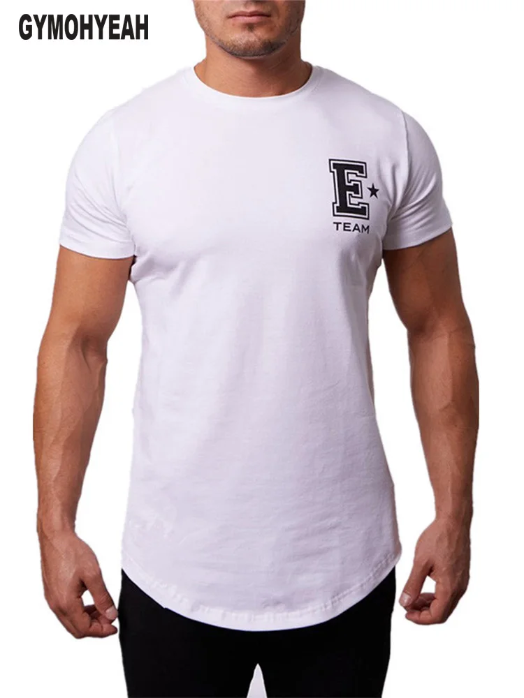 

Fitness brand men's T-shirt gyms bodybuilding slim fit shirt O-neck short sleeves T-shirt mens undershirt clothing