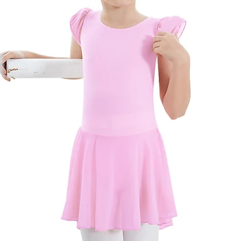 

BAOHULU Kids Dance Wear Girls Short Sleeve Ballet Dress Dance Leotard for 3-8 Years Children