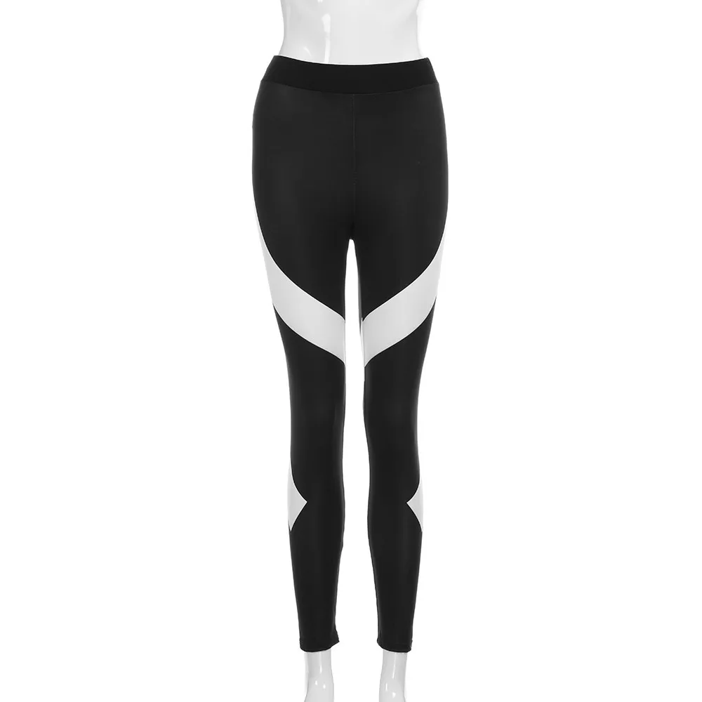 Women Yoga Pants Leggings Elbows Fitness Tights Womens Splice Yoga