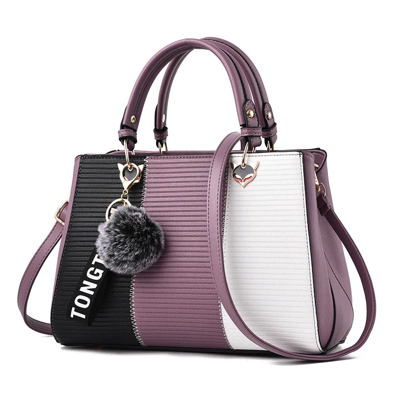 Women's Handbags Leather Bags for Women 2019 Casual Tote Ladies Bags Bolsos Fur Women Messenger Bags