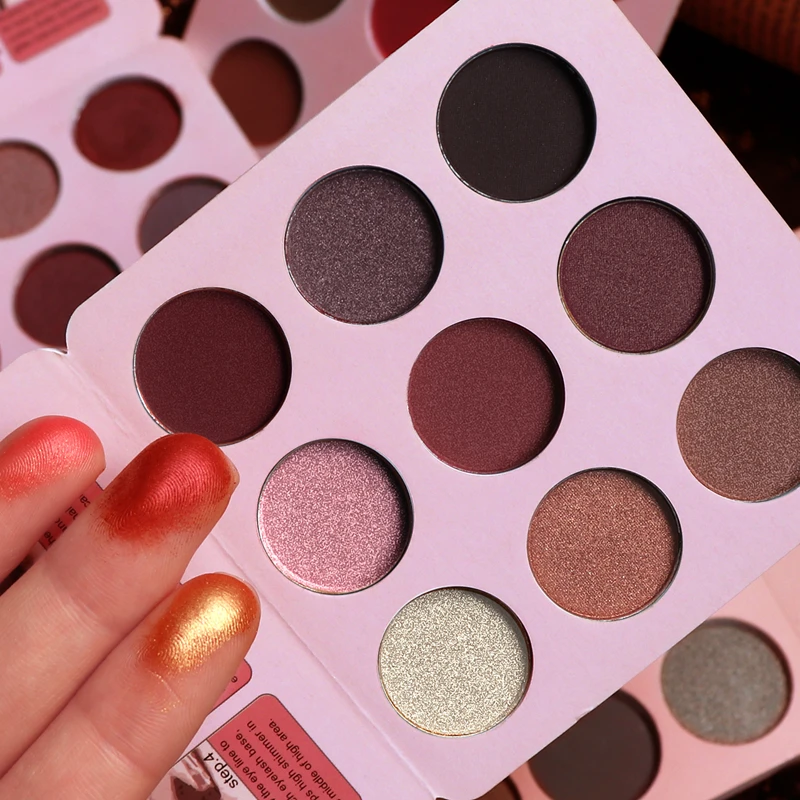 

9 Colors Eye Shadow Palette Easy to Wear Long-lasting Matte Shimmer Pigment Waterproof Nude Smoky Eyeshadow Pallete Eyes Makeup