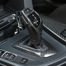 Для BMW F21 F23 F35 F33 F11 F18 F07 F01 F02 E70M E70 карбоновая ручка переключения передач крышка головки отделка и объемное основание крышка внутренняя отделка