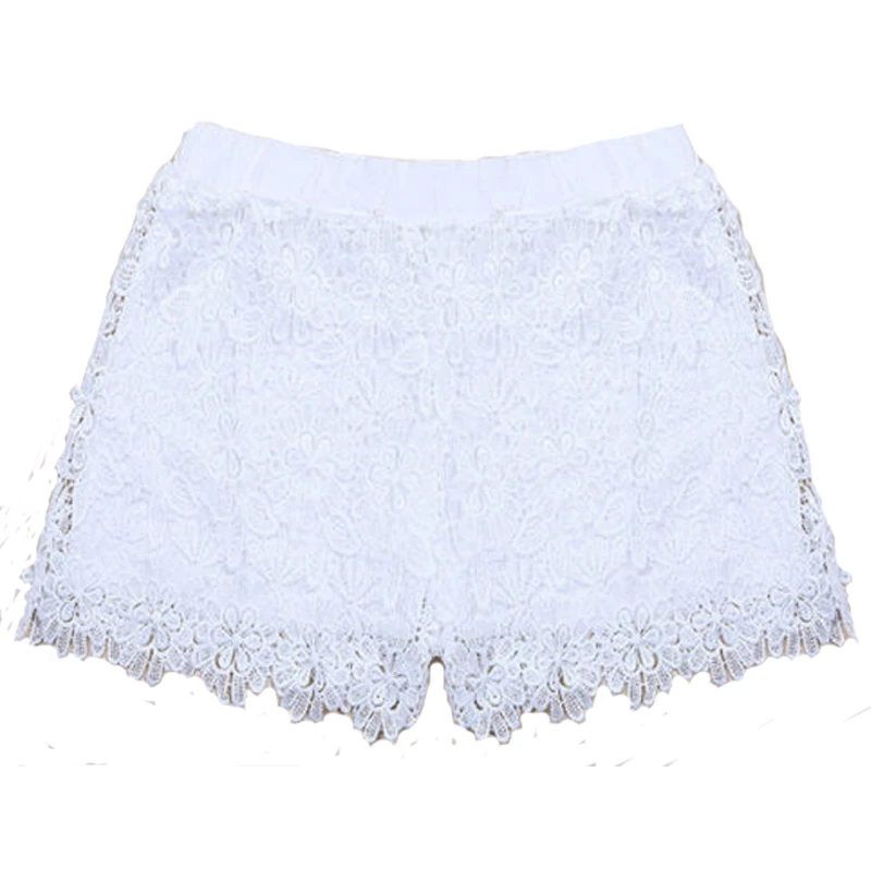 Floral Lace Shorts Women's Hotpants Vintage Cut-Off High Waisted Shorts ...