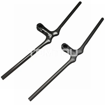 

Full 3K Carbon Fiber Mountain Bicycle Flat Handlebar Bike MTB Integrated Horizontal Handlebar Stem Glossy Matte