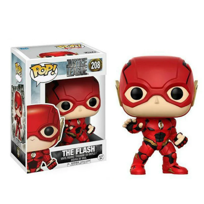 Funko поп фигурку Flash Man чудо-женщина Супермен Бэтмен персонаж фильма аниме модель ПВХ Коллекция игрушечные лошадки для детский подарок