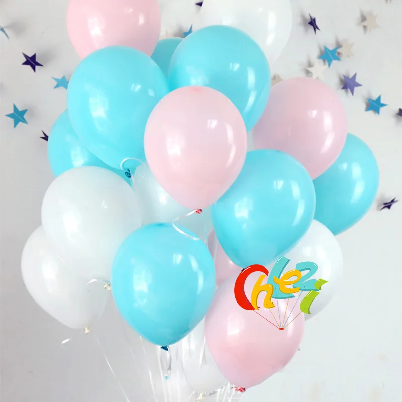 30 шт./партия, голубые прозрачные белые круглые воздушные шары, прозрачные латексные шары с гелием, поплавок для дня рождения, вечеринки, свадьбы, украшения, шары - Цвет: MIX 5