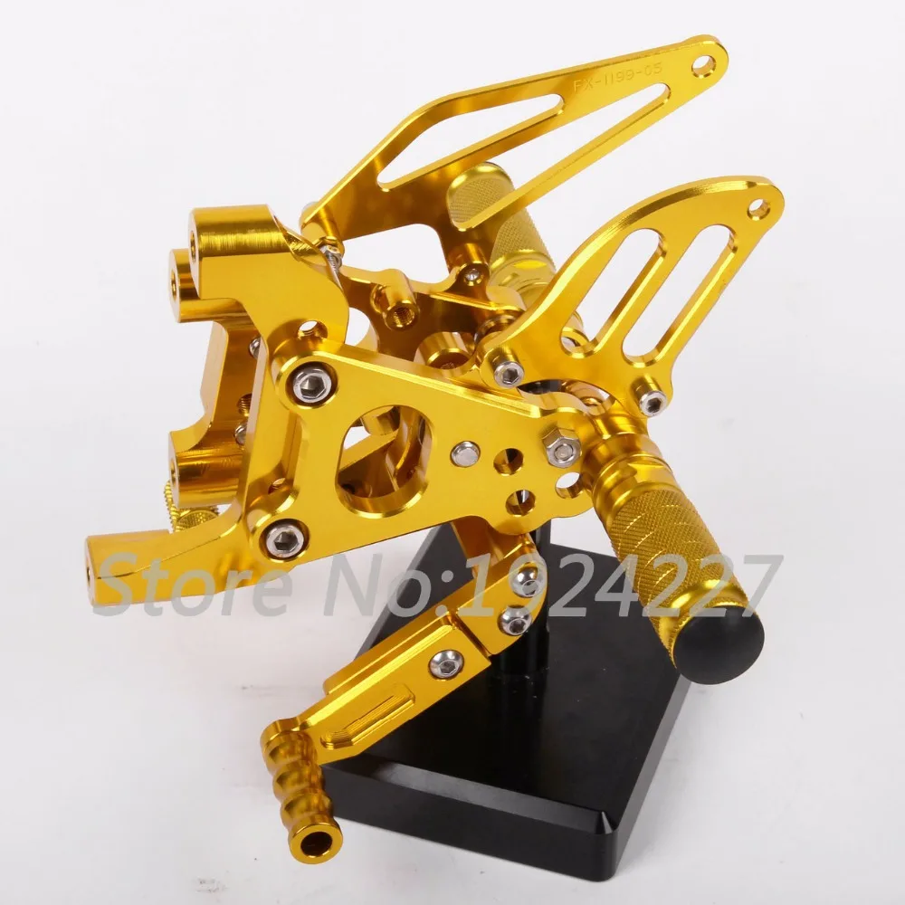 8 видов цветов CNC Rearsets для Ducati Panigale 1199 1199S 1199R 899 1198s 2012 2013 задний комплект мото