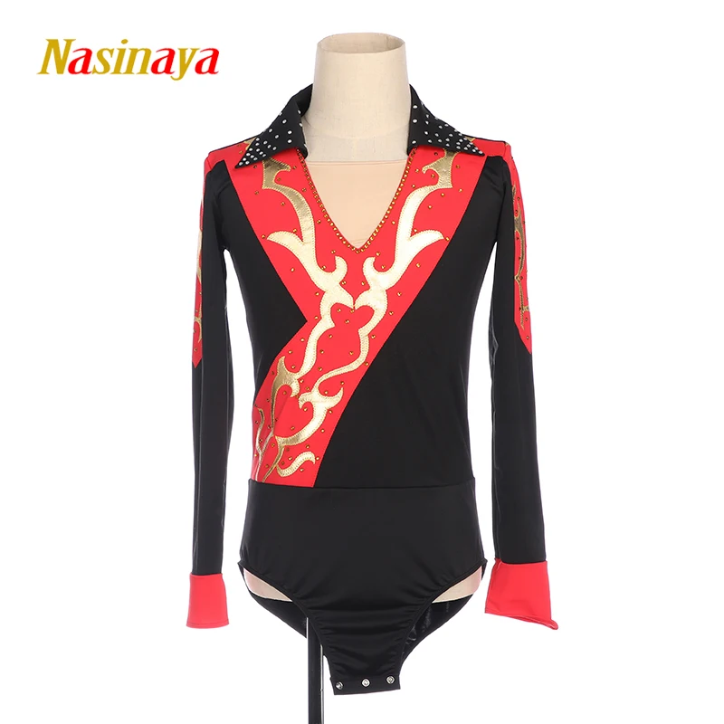 

Nasinaya Boys' Figure Skating Competition Performance Leotard Children's Patinaje Rhythmic Gymnastics Costume