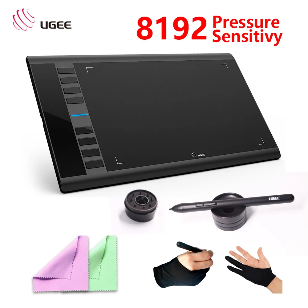 new version Ugee M708 Digital Graphics Tablet for Drawing "10x6'' Pad