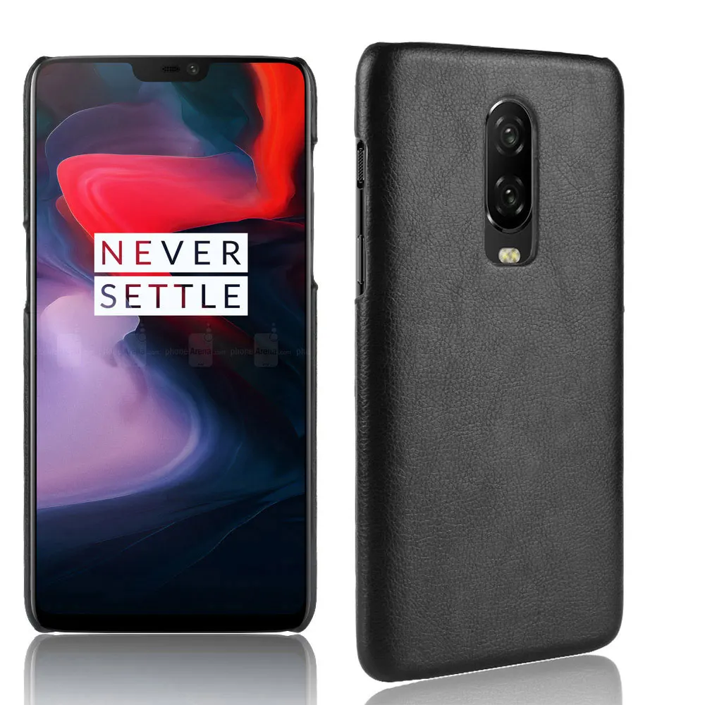 

For Oneplus 6 Cover Anti-knock Phone Case For OnePlus 6 Vintage PU Leather Back Cover Protective Case For One plus 6 Six