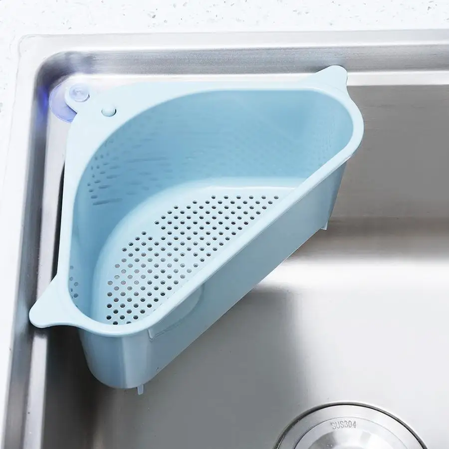 

TOPINCN Kitchen Sink Drain Basket Storage Dish Rack Organizer Sink Shelf Soap Sponge Drain Rack Vegetables Fruit Drain Rack