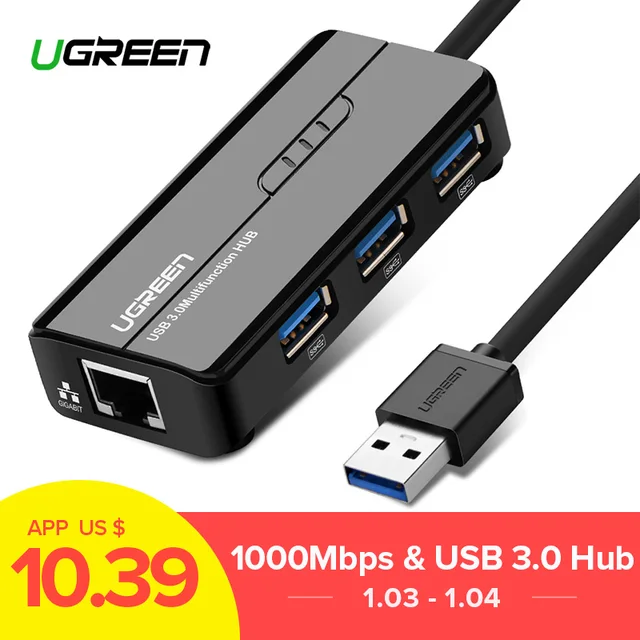 Best Offers Ugreen USB Ethernet USB 3.0 2.0 to RJ45 HUB for Xiaomi Mi Box 3/S Android TV Set-top Box Ethernet Adapter Network Card USB Lan Best Offers Ugreen USB Ethernet USB 3.0 2.0 to RJ45 HUB for Xiaomi Mi Box 3/S Android TV Set-top Box Ethernet Adapter Network Card USB Lan