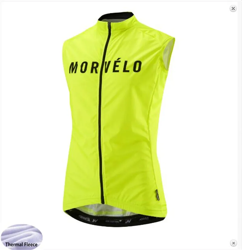 Morvelo зимний тепловой Безрукавый велосипедный жилет тёплый флис для мужчин майки для велоспорта/велосипедная одежда куртки без рукавов
