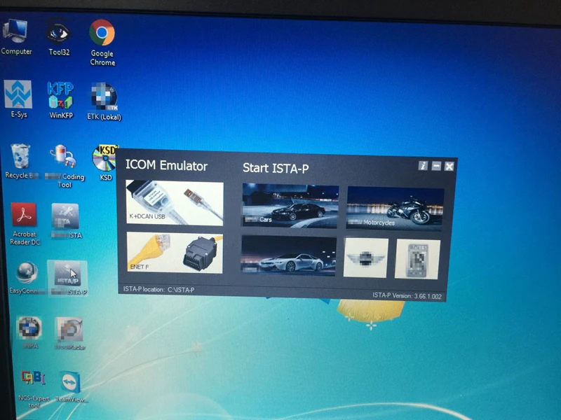 2019 для BMW ICOM программного обеспечения SSD win7 версия ISTA D4.8 P3.66 Native установлен
