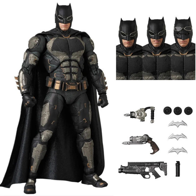 MAFEX 056 Бэтмен Тактический Костюм Ver. Темный рыцарь DC Лига Справедливости ПВХ