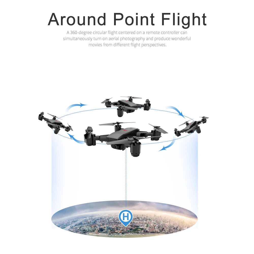 YL S30 1080P HD Wifi FPV RC селфи Дрон GPS позиционирование Follow Me удержание высоты складной