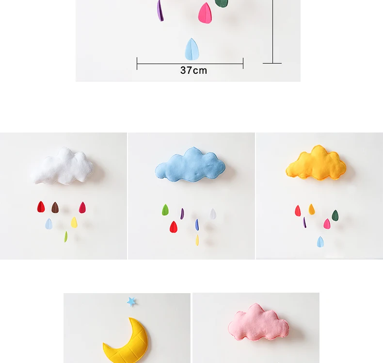Korean style children's room decoration cloud pink girl heart room ins props photo background cloth dormitory hang cloth (6)