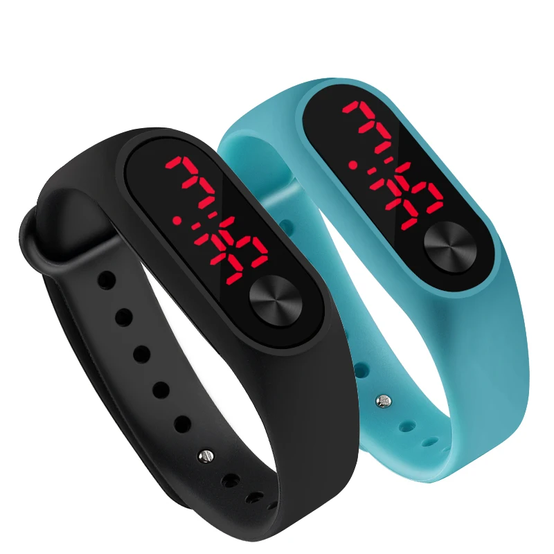 

Fashion Men Led Digital Watch Women Casual Yoga Silicone Sports Wristwatch Children Kids Watches Outdoor Bracelet Watches Clock