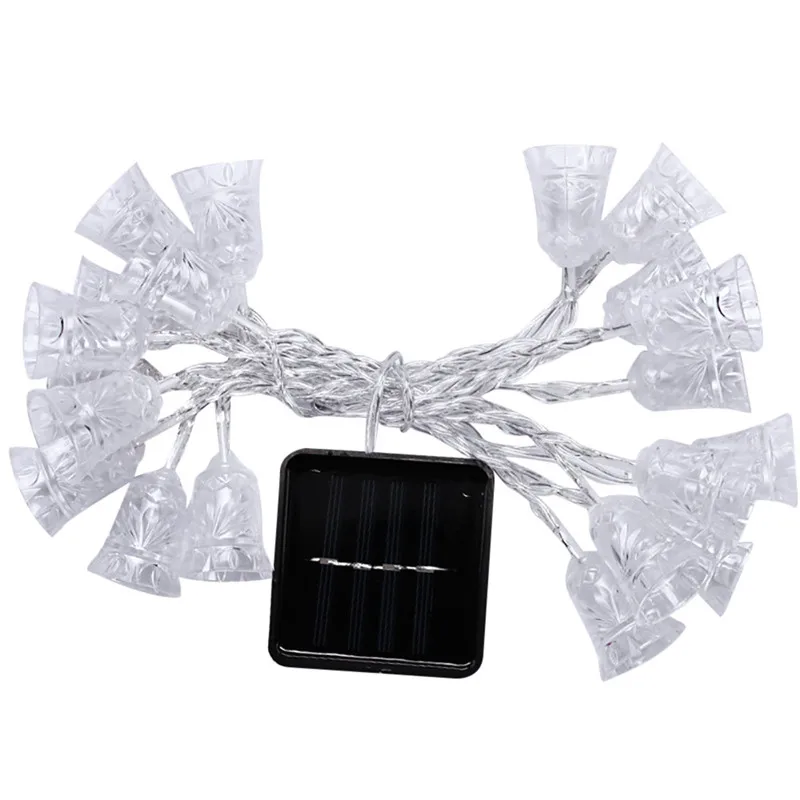 Solar Powered 1.2M 10LED Bell String Light Outdoor Party Garden DecorLights Set string lights outdoor 40JA1018