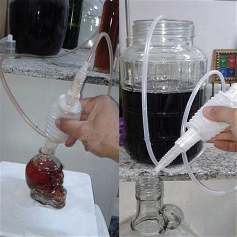 199CM Semi automatic Home Brew Syphon Pack For Wine Making Hand Knead