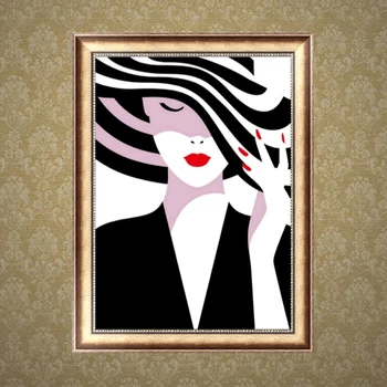 

Beauty Lady DIY 5D Diamond Painting Embroidery Cross Stitch Kit Craft Home Decor