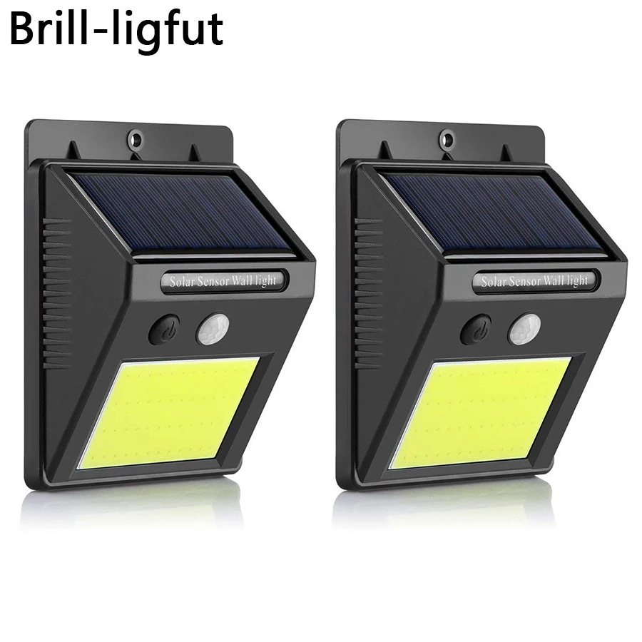 

48 COB LED Solar Light PIR Motion Sensor Solar Powered Wall lamp Outdoor Waterproof IP65 Home Garden Security Wall Night Light