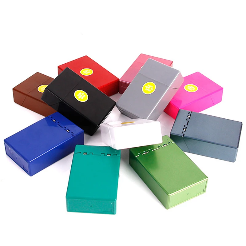 1x Portable Plastic Cigar Smoke Cigarette Box Holder Pocket Tobacco Storage Case