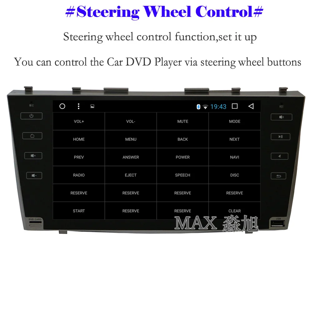Flash Deal MAX Android 8.1.0 Car DVD Player for Toyota Camry 40 2006 2007 2008 2009 2010 2011 GPS Navigation System Car Radio 4G WiFi SWC 5