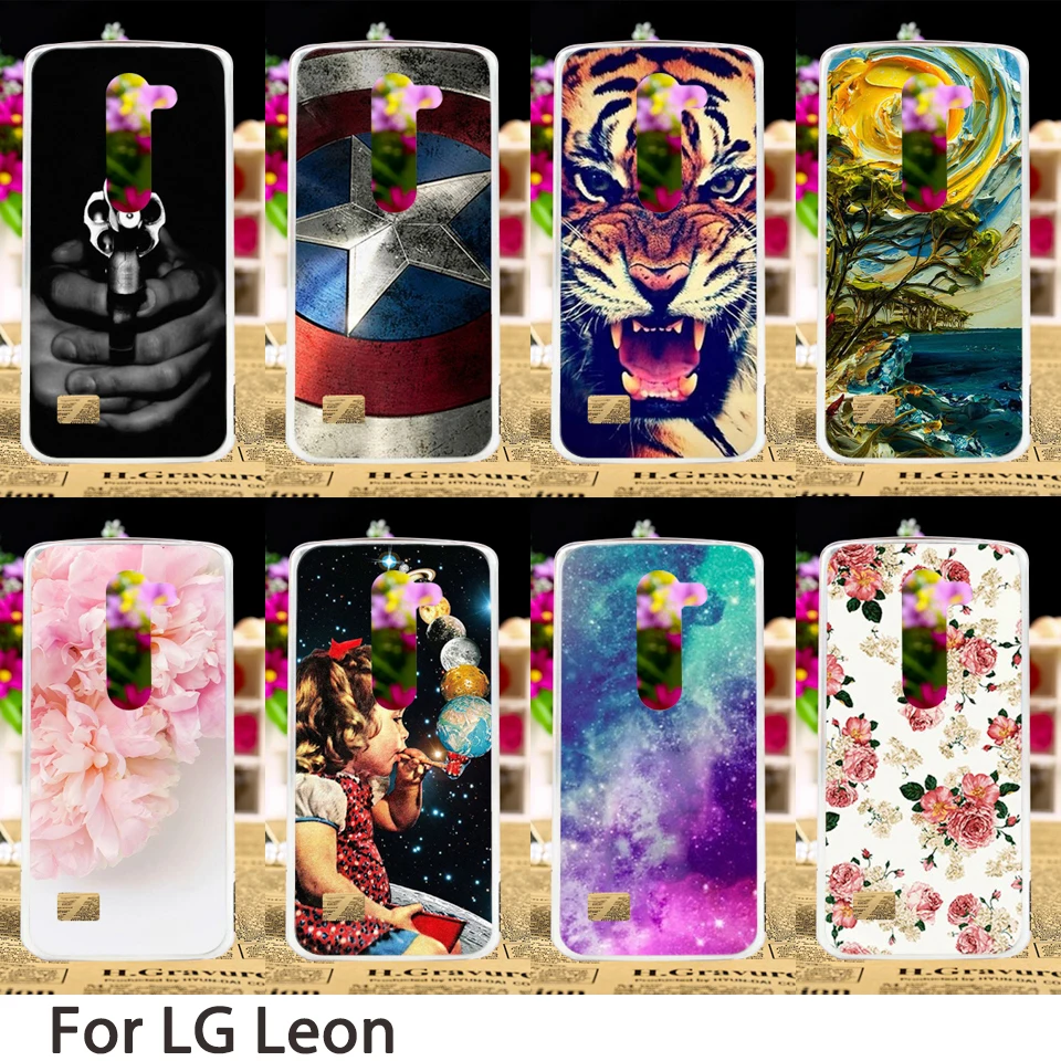 

Phone Bumper Soft Phone Cases For LG LEON Tribute 2 4G LTE C40 H340N Y50 H320 C50 H324 H340 LS665 Cases Hard Back Covers Bag