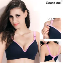 Cabaça boneca de algodão amamentação maternidade & sutiã de enfermagem para mulheres grávidas abertura frontal gravidez alimentação sutiã roupa interior