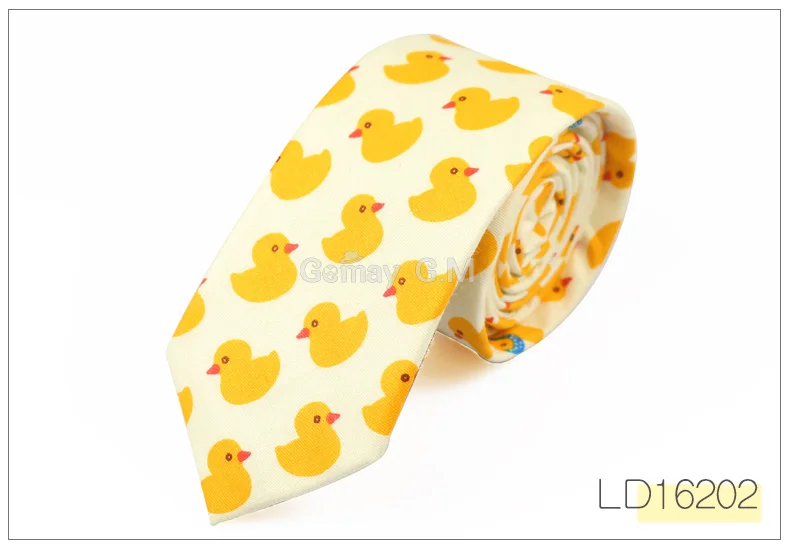 New men's casual fashion TIE COTTON 6cm cartoon tie factory direct spot - Цвет: LD16202