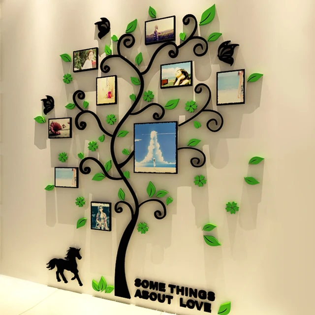 Family Tree Frames For Wall aliexpress : buy 3d acrylic family tree wall stickers with Family Tree Frames For Wall aliexpress : buy 3d acrylic family tree wall stickers with