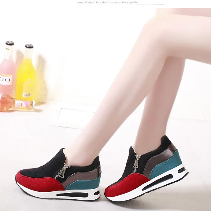 Hot 2016 Spring New Arrival Height Increasing Shoes Fashion font b Women b font Wedges Casual