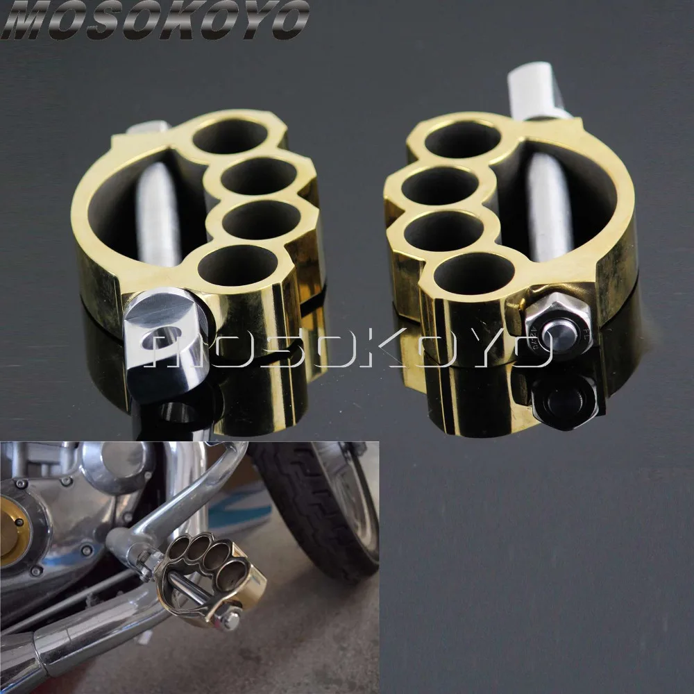 Brass Motorcycle Footpeg Footrest Highway Peg for Harley Touring