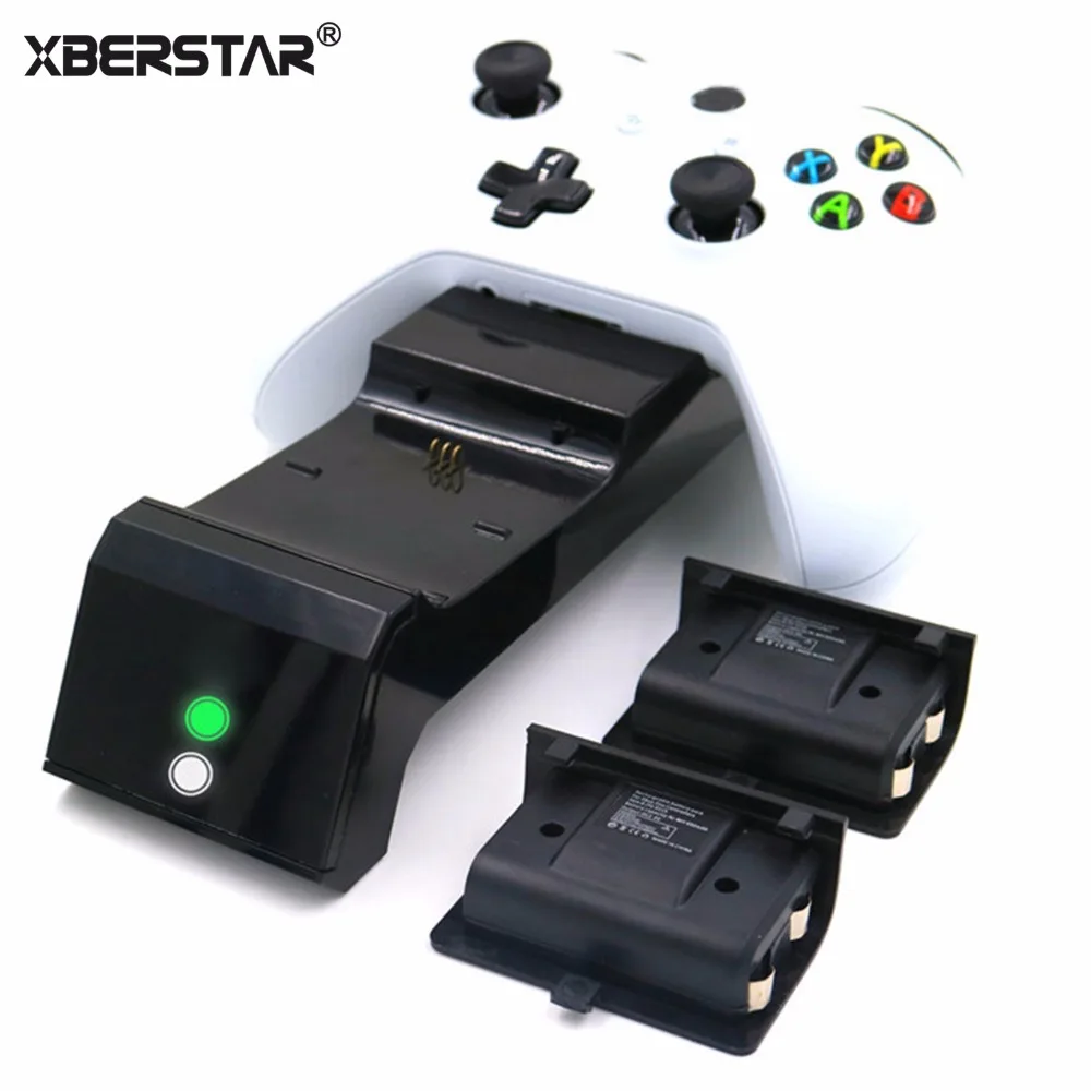 XBERSTAR 3в1 беспроводной контроллер Зарядное устройство Док-станция для Xbox One X/Xbox One S/Xbox One Elite контроллер/Аксессуары для Xbox One