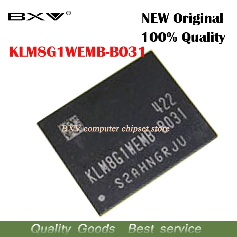 1 шт. 2 шт. 5 шт. 10 KLM8G1WEMB-B031 Встраиваемая мультимедийная карта памяти 8 Гб KLM8G1WEMB B031 BGA