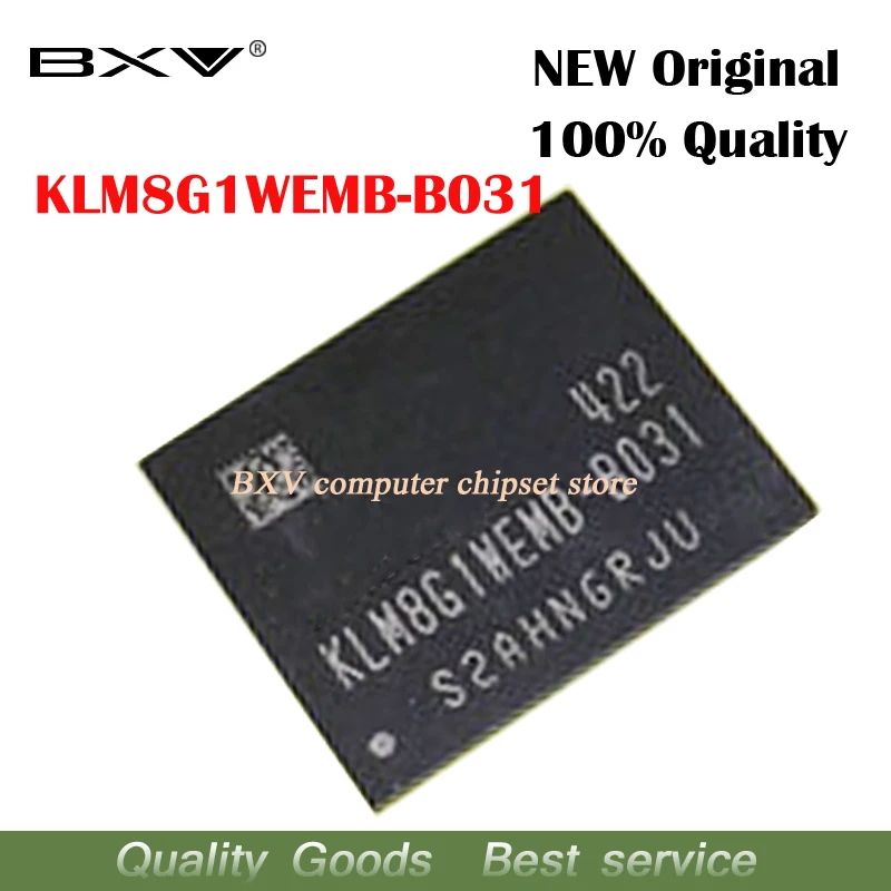 BGA KLM8G1WEMB B031 1 шт. 2 5 10 EMMC 8 ГБ 100% новый оригинал|Интегральные схемы| |