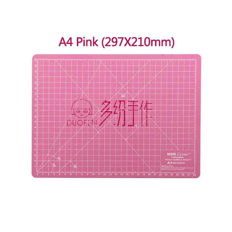 DUOFEN металлические режущие штампы качество ПВХ 3,0 мм режущий коврик для рукоделия скрапбукинга бумажный альбом Новинка - Цвет: A4 Pink