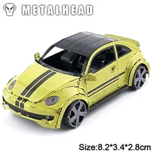 Мини 3D металлические Пазлы Модель для взрослых детей Интерактивные развивающие игрушки головоломки цветные Жук коллекционные интерес обучение