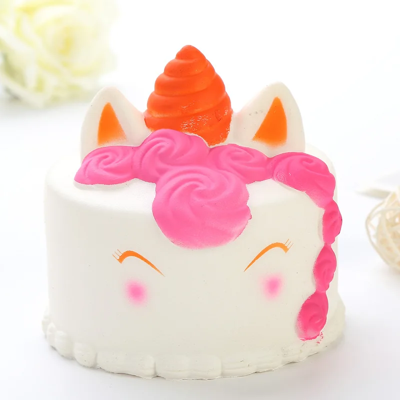 

Kid Funny Toys Creative Unicorn Cake Stress squeeze Toy Food Squeeze toy Squishy Funny Stress Reliever Kids Gifts