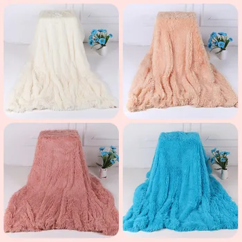 

Super Soft Blanket Flannel Aircraft Sofa Use Office Children Blanket Towel Travel Fleece Mesh Portable Car Travel Cover Blanket