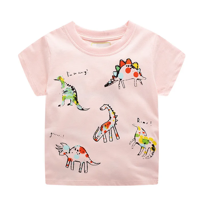 VIDMID футболки для девочек; летняя милая детская футболка; Одежда для маленьких девочек; футболки с животными; хлопковые детские футболки для девочек