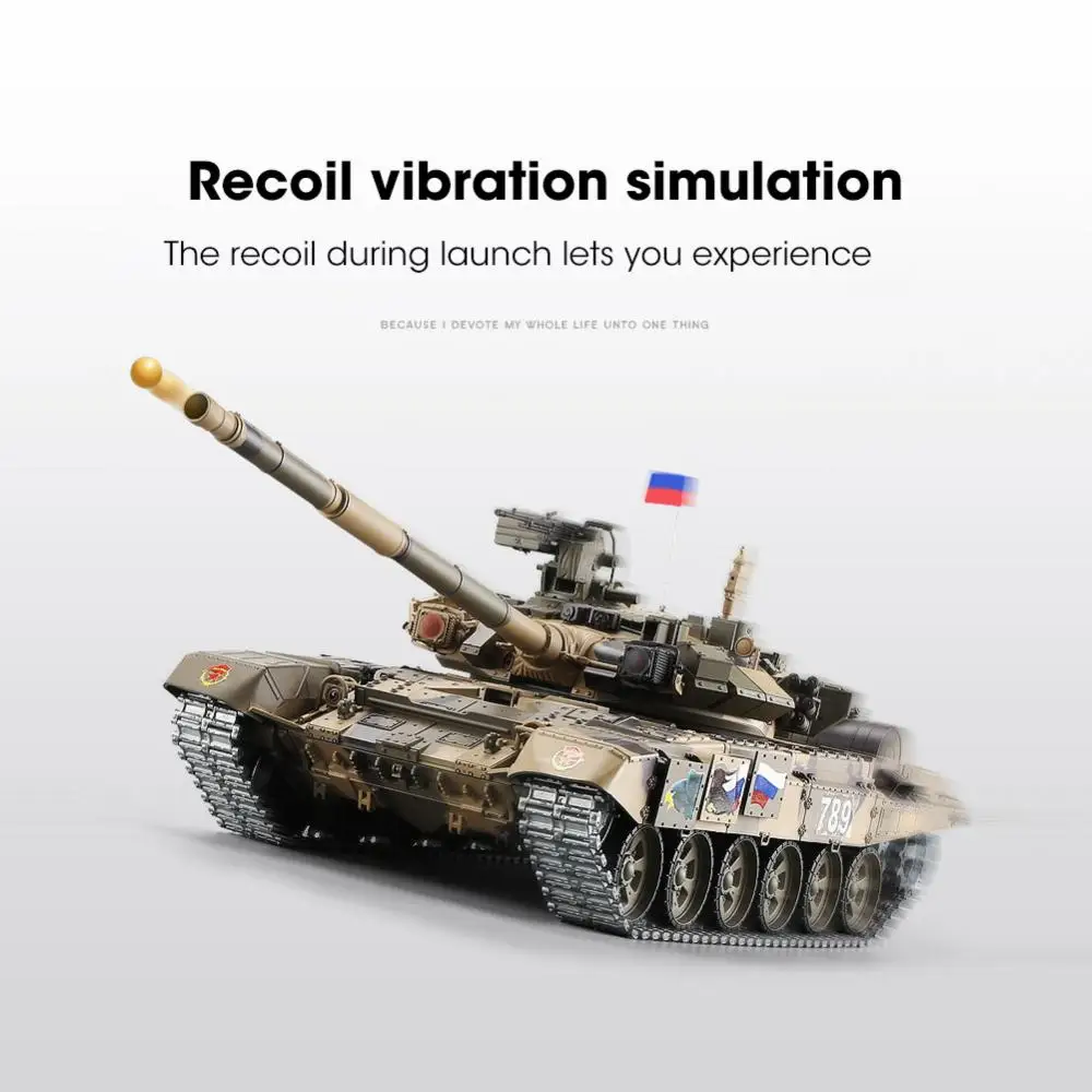 HengLong RC Tank 1/16 Upgraded Russian T90 Remote Control Tank Model Tracks Sprockets 3938 Battle Tank Gifts for Kids