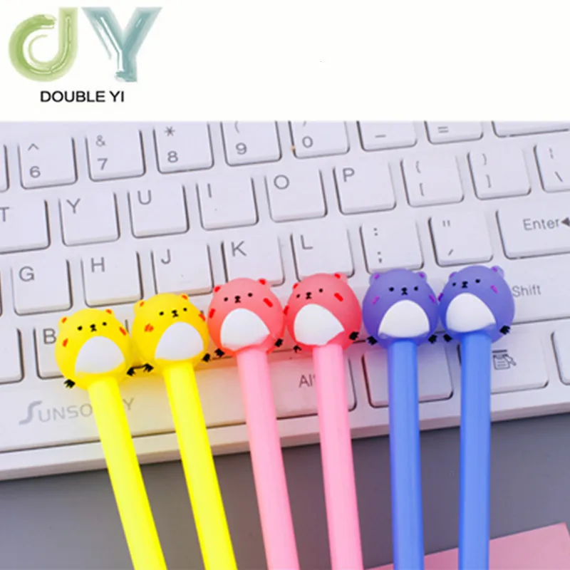 

Korean cute cartoon mouse gel pen black marker pen stationery factory direct sales