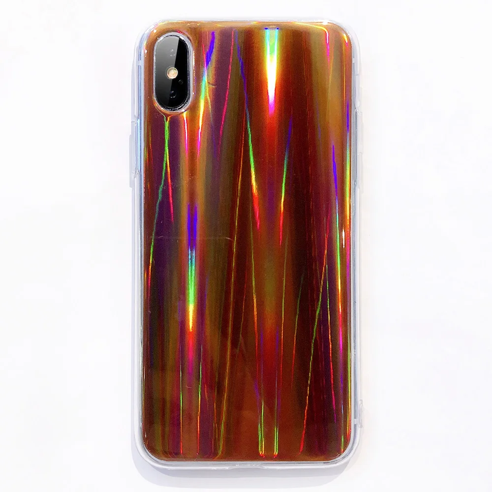 KIPX1122F_1_JONSNOW Aurora Shining Laser Phone Case for iPhone 6 6S 7 8 Plus X XS XR XS Max Glossy Soft Silicone Case Back Cover Capa Coque Fundas